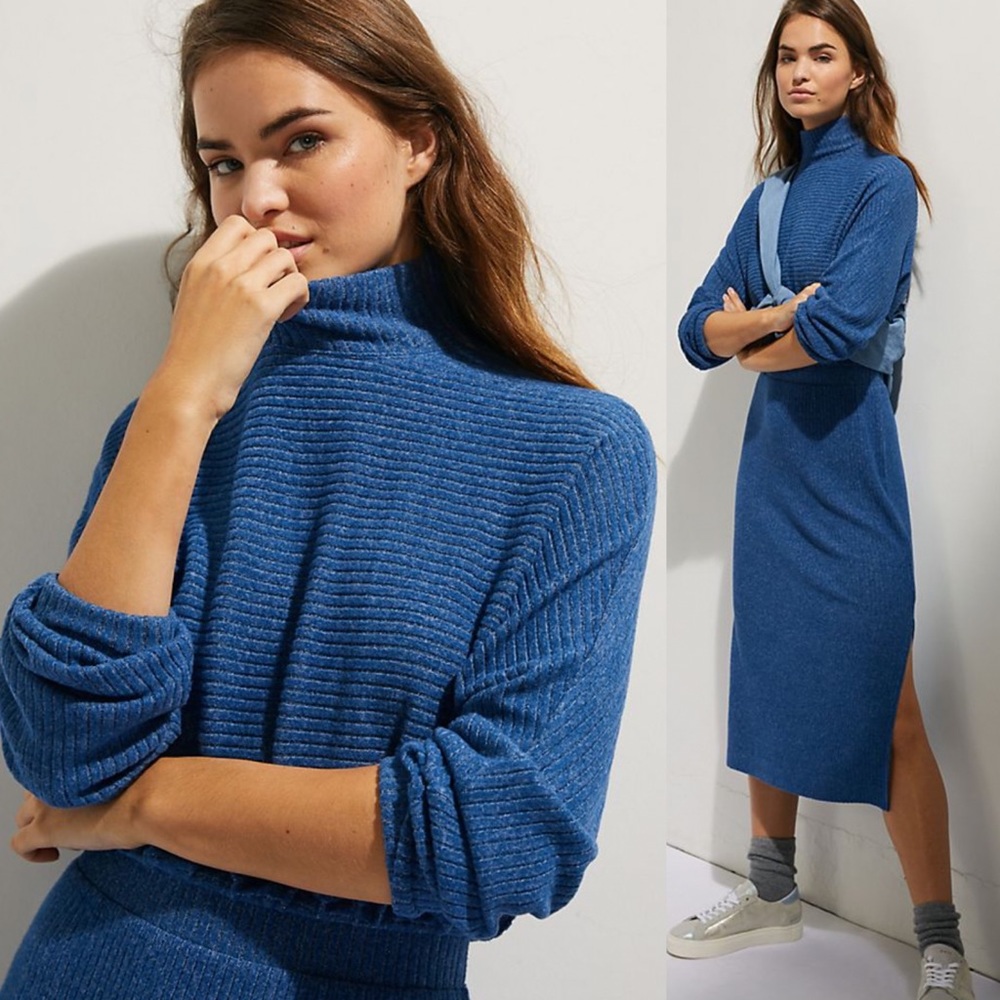 Anthropologie Mariah Ribbed Knit Maxi Dress